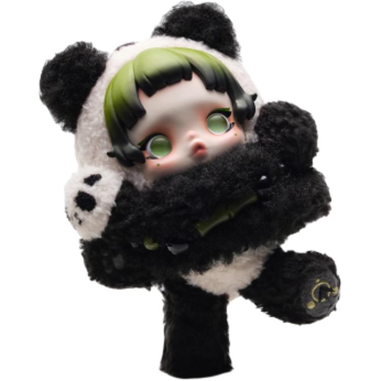 POP MART Θ Skullpanda Lazy Bear Plush Charm Secondary image