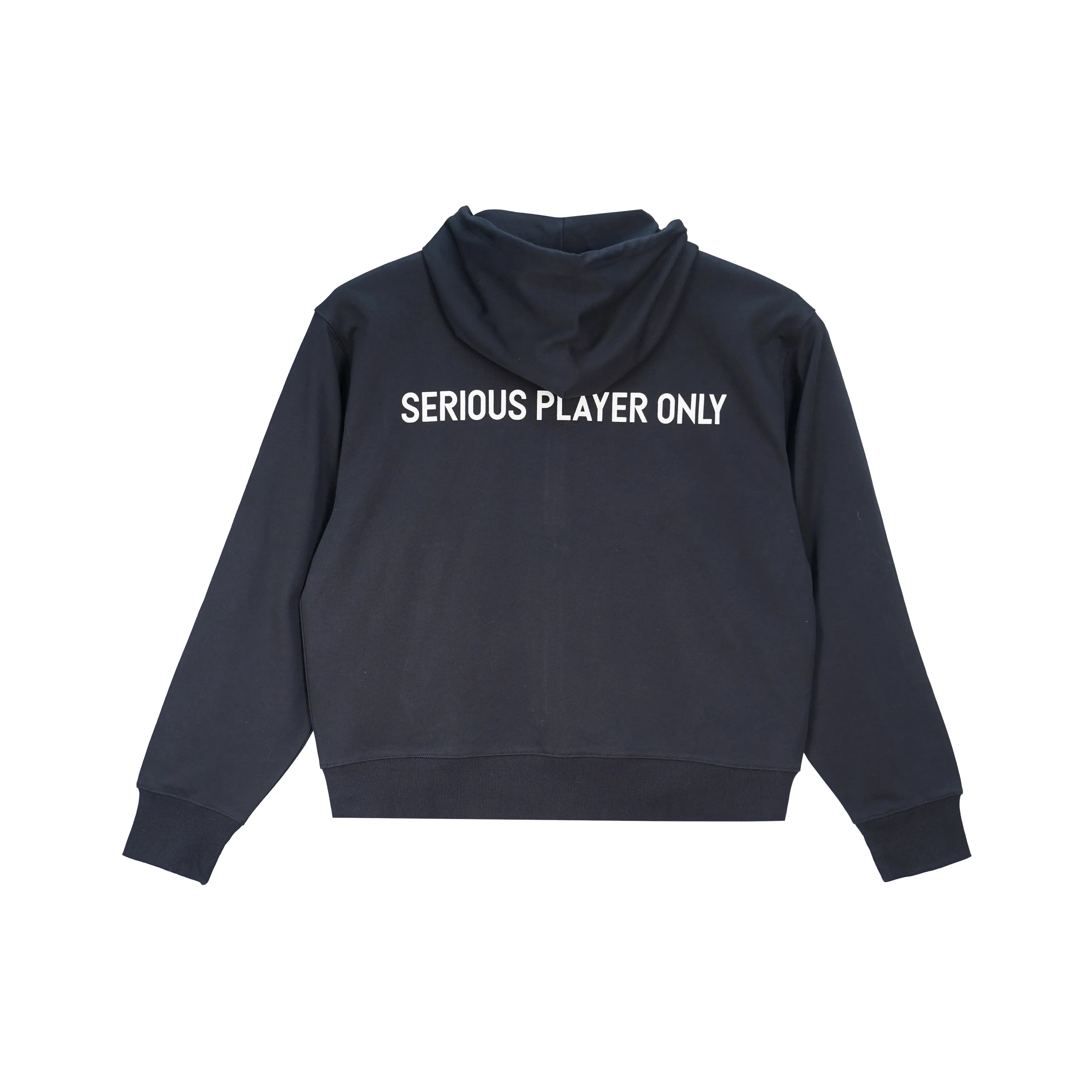Serious Player Only Lightweight Zip Up Hoodie Black Secondary image