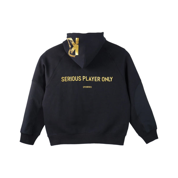 Serious Player Only x KR Pullover Hoodie Black