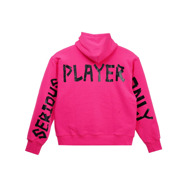 Serious Player Only Zip Up Hoodie-BANNED