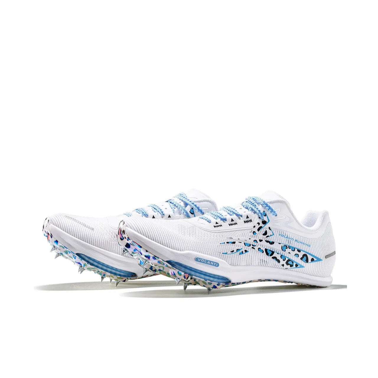 Volanti Rocket Air Cushion Spike Shoes 'Leopard Blue Diamond' Secondary image