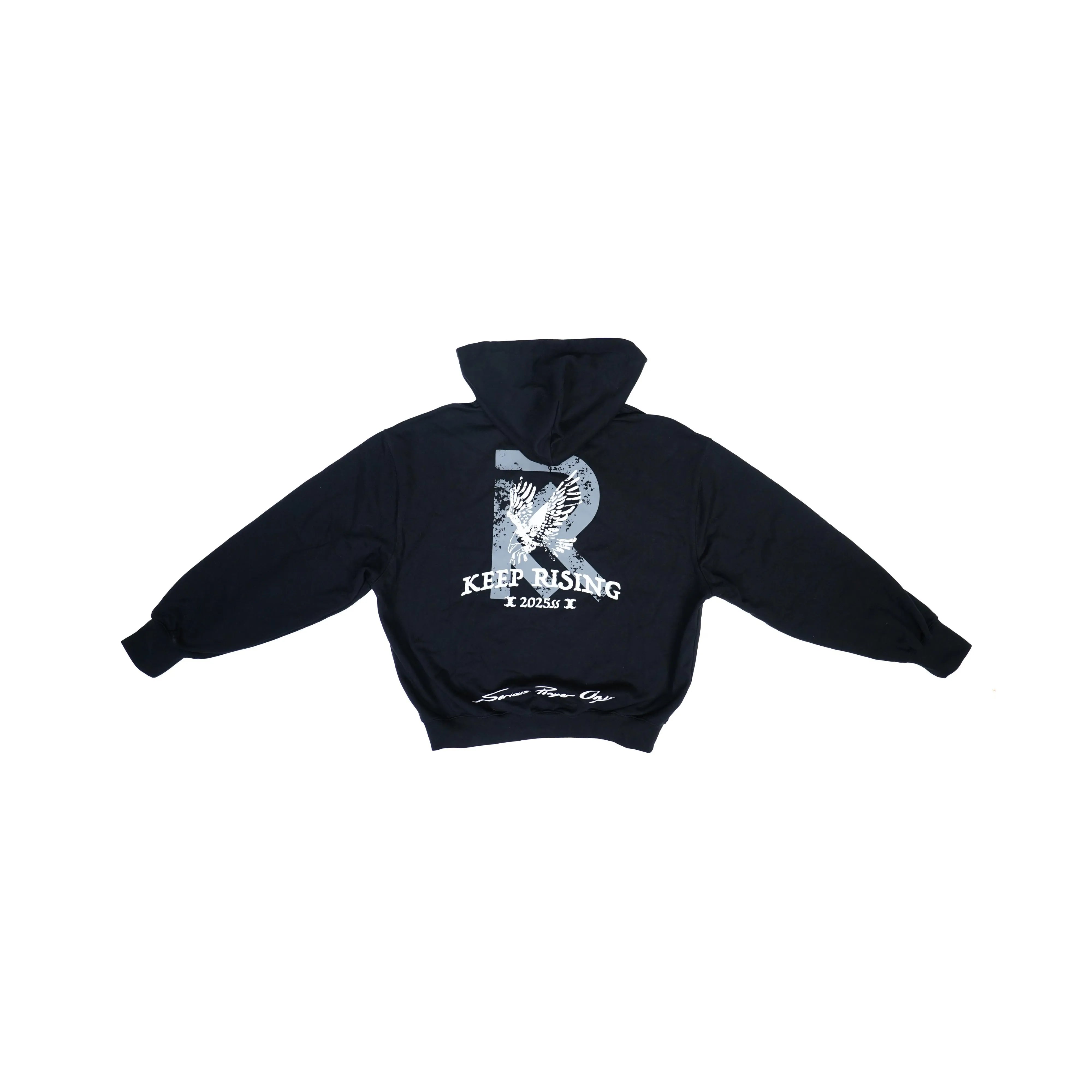 Serious Player Only Lightweight Zip Hoodie KR Black Secondary image