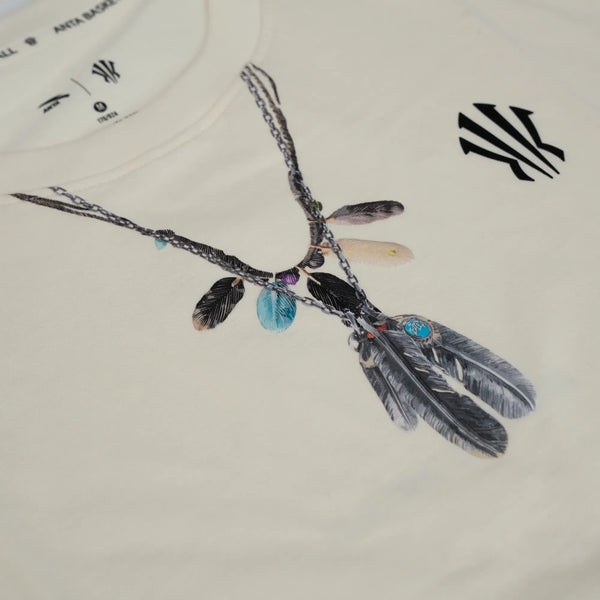 Anta Kai Necklace T-shirt 'Vanilla White'