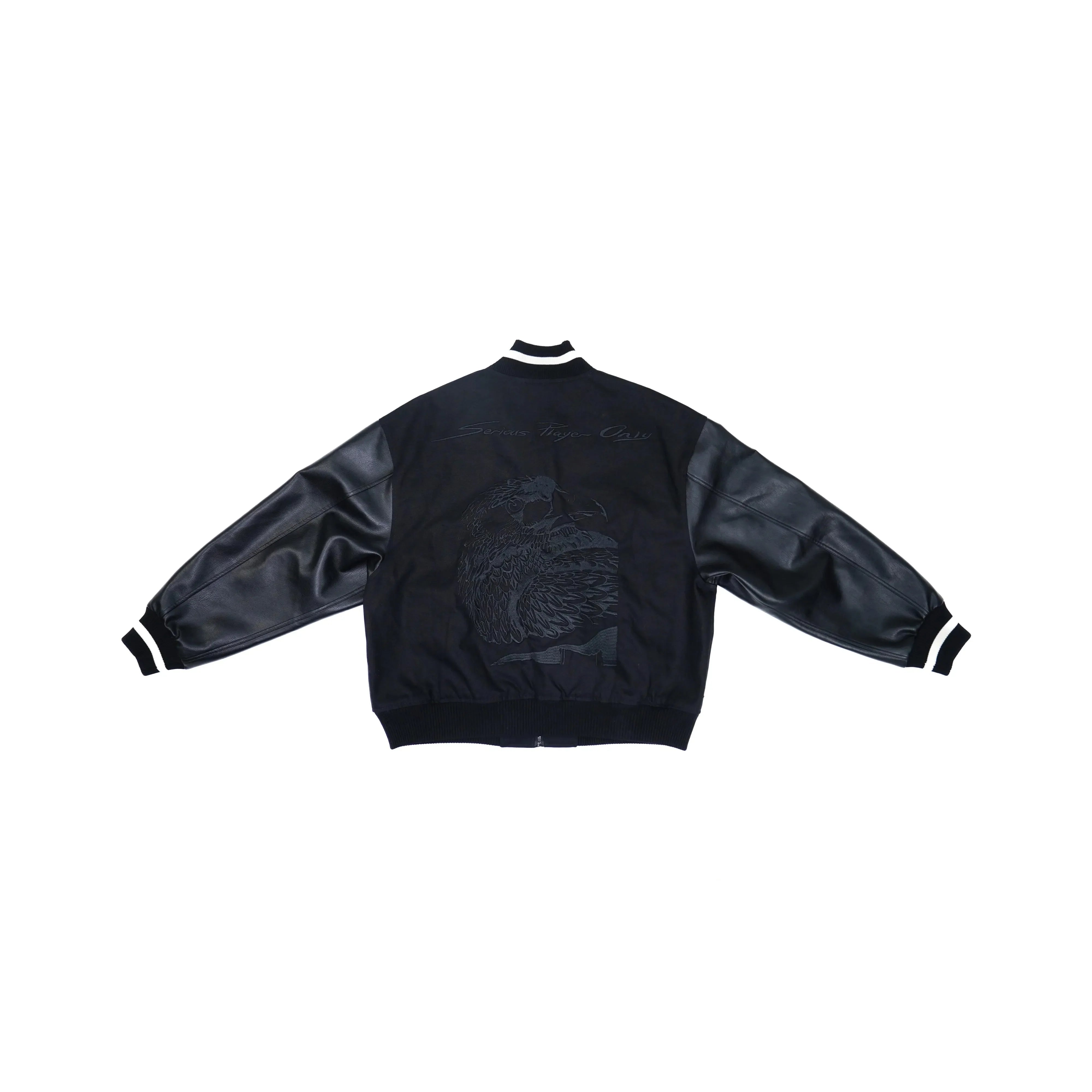 Serious Player Only Baseball Jacket KR Black Secondary image