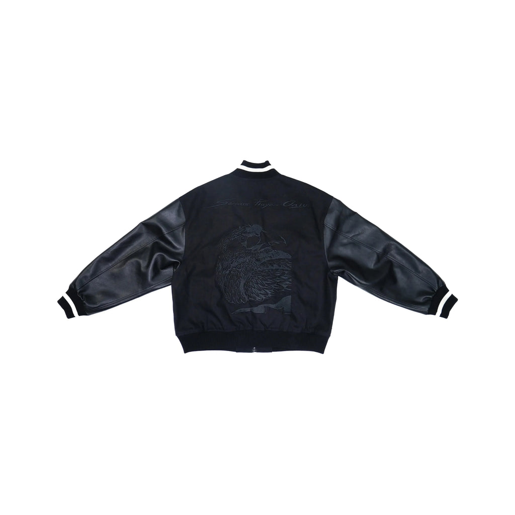 Serious Player Only Baseball Jacket KR Black