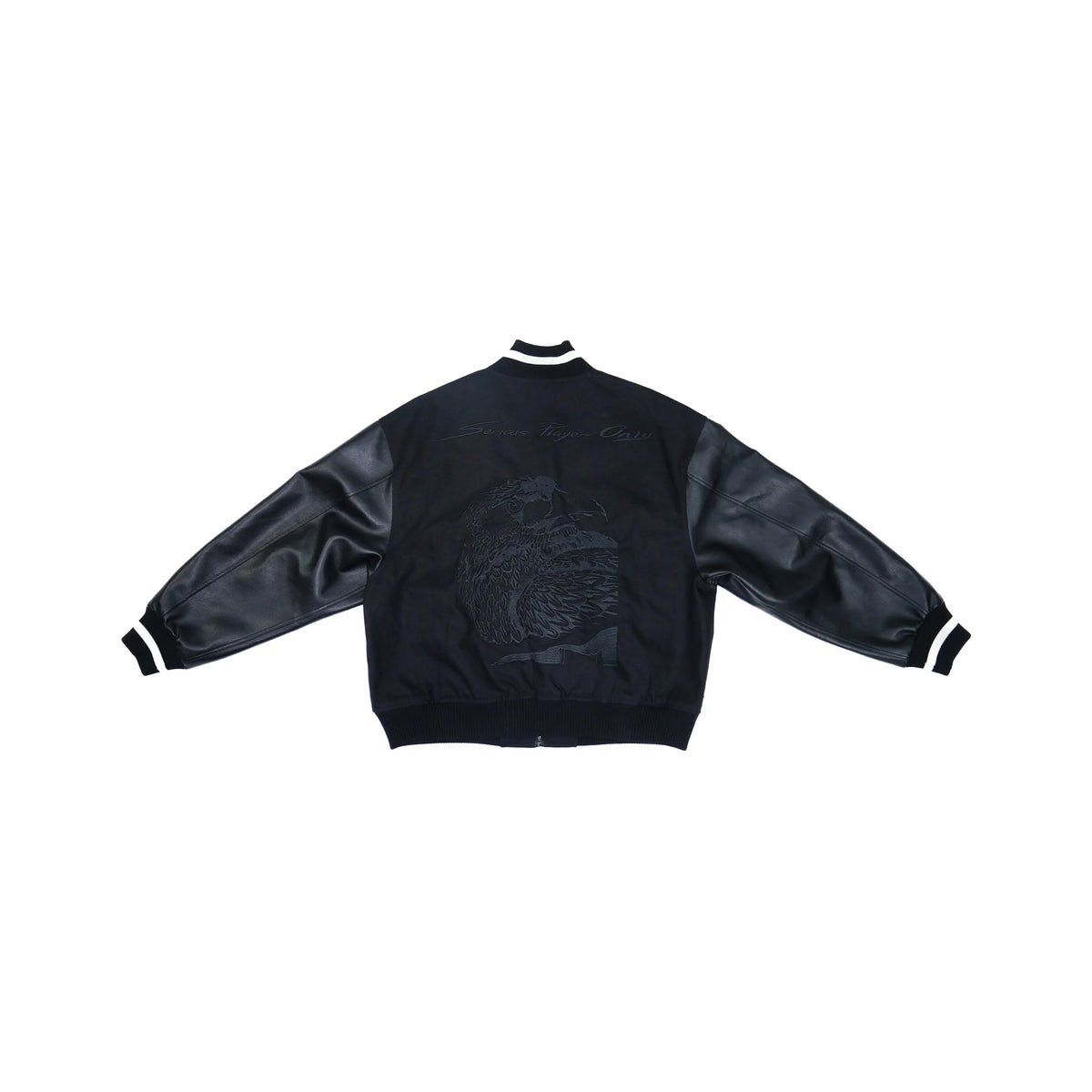 Serious Player Only Baseball Jacket KR Black