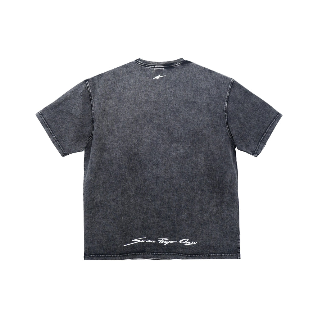 Serious Player Only ALLDAY DryLite Oversize Cut T-shirt KR Edition Washed Black