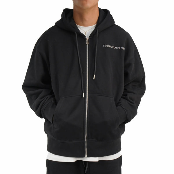 SPO Zip Up Hoodie-Diamond Black