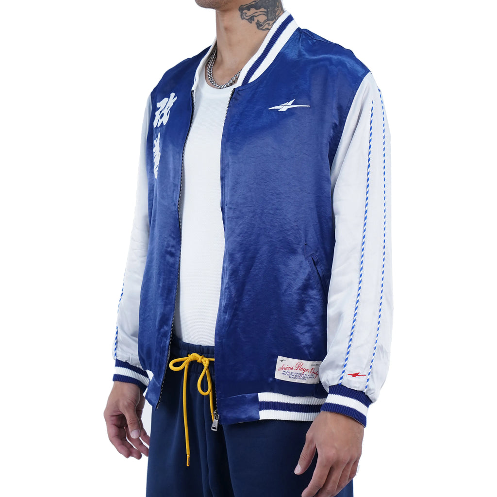 Serious Player Only Vintage Lightweight Jacket KAIZEN Blue