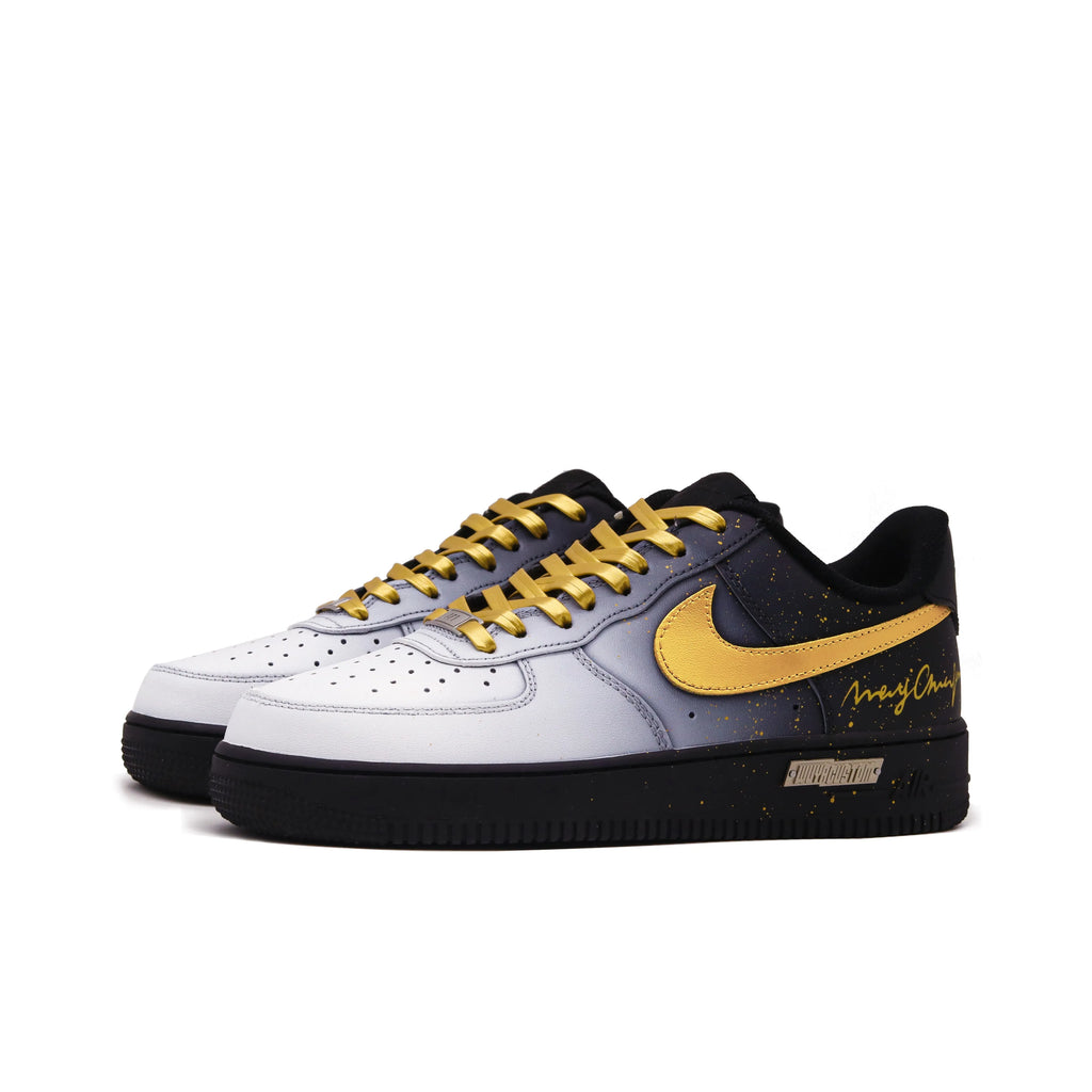 Nike Air Force 1 'Black Gold' [Customized]