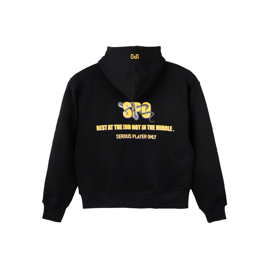 Serious Player Only Zip Up Hoodie-Brand-BLACK MAMBA