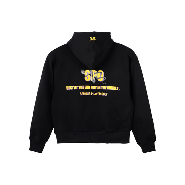 Serious Player Only Zip Up Hoodie-Brand-BLACK MAMBA