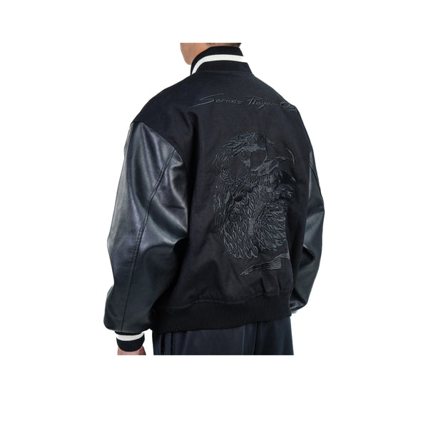 Serious Player Only Baseball Jacket KR Black