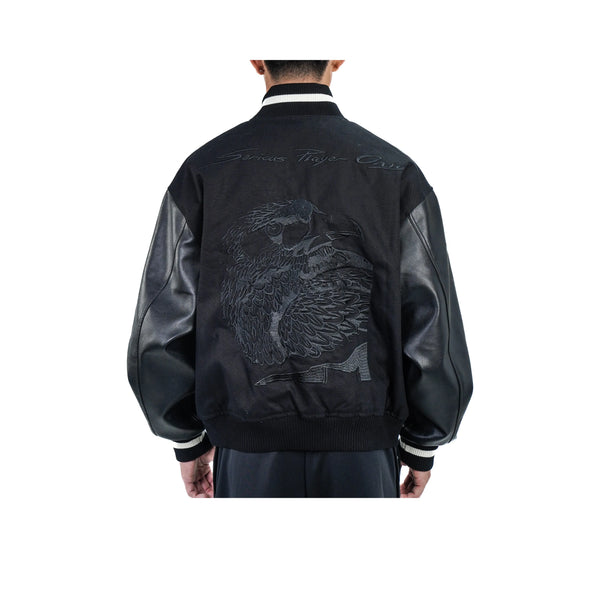 Serious Player Only Baseball Jacket KR Black
