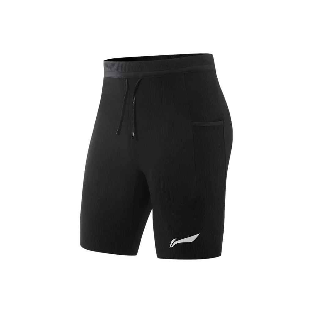 Lining Dragon Flight Sports compression shorts Men 'Black/Blue-Violet'