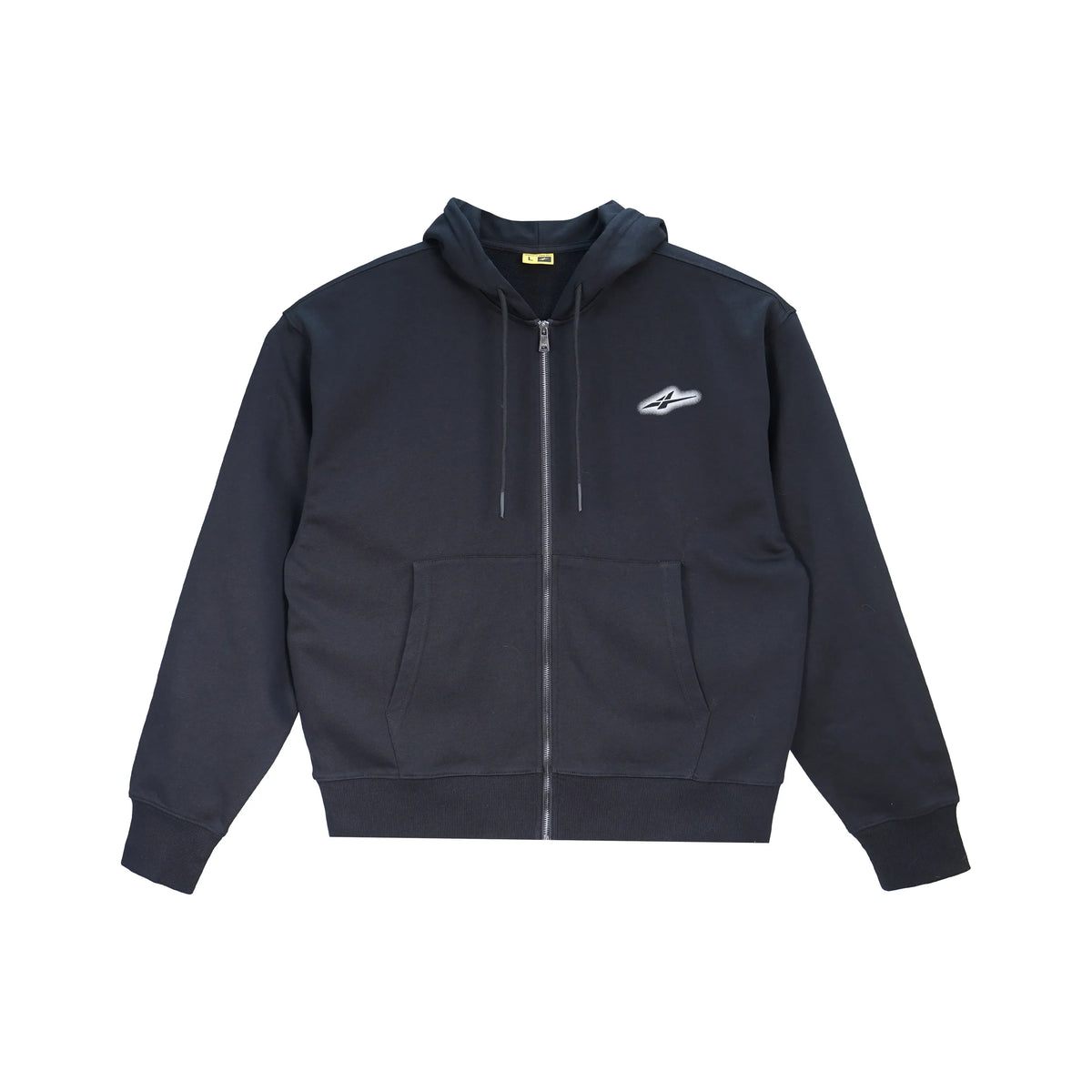 Serious Player Only Lightweight Zip Up Hoodie Black