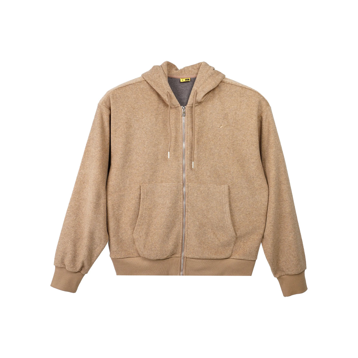 Serious Player Only Zip Up Terry Hoodie-pearl Brown Main image