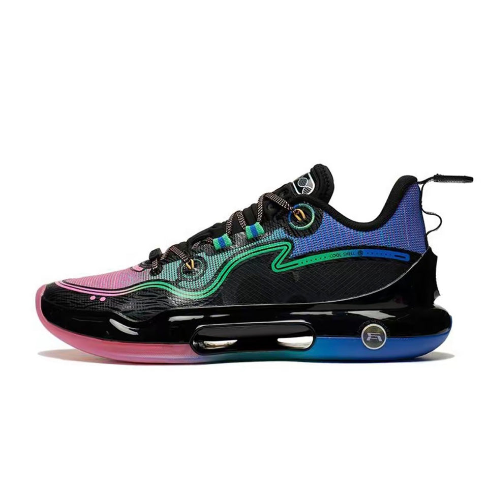 LiNing Yushuai Evolution Low ‘Black Pink Blue’ Main image
