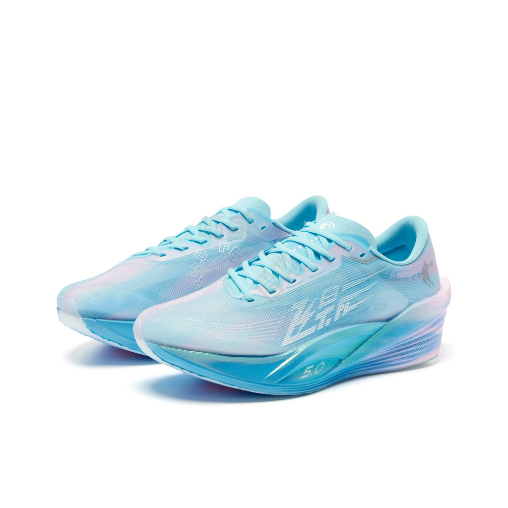 QIAODAN Feiying PB5.0 'Cirrus Blue Cherry Blossom Pink' | Running Shoes