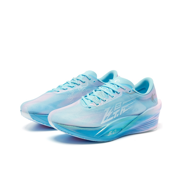 QIAODAN Feiying PB5.0 'Cirrus Blue Cherry Blossom Pink' | Running Shoes