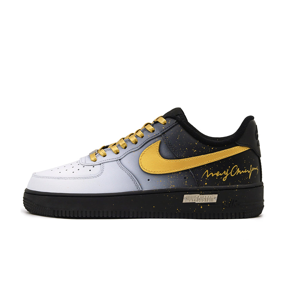 Nike Air Force 1 'Black Gold' [Customized] Main image