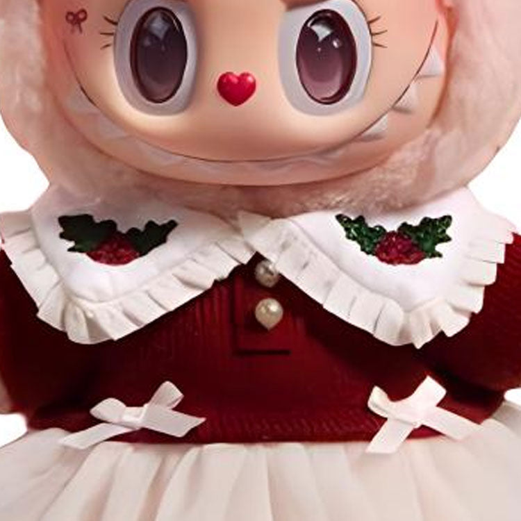 POP MART Labubu Shimmering Fairy Tale Collection MOKOKO Christmas Rubber Plush Trendy Figures 18cm