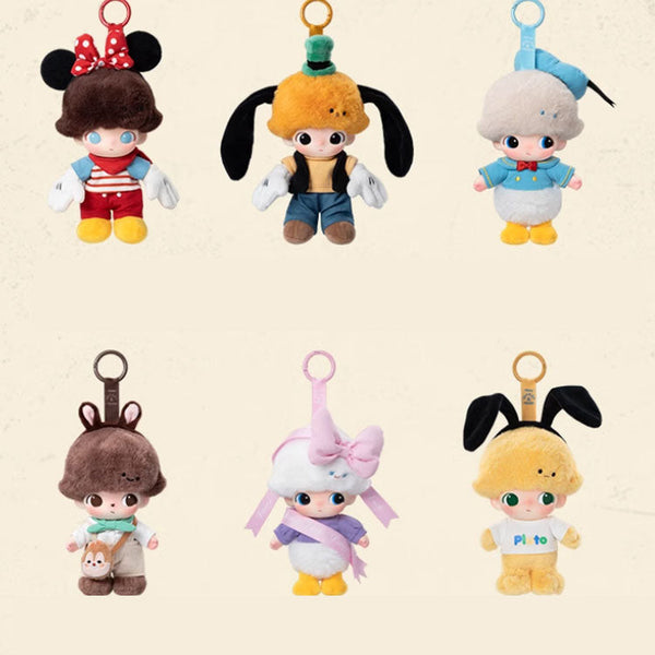 POP MART Dimoo World X Disney Series Vinyl Plush Keychain Single Blind Box