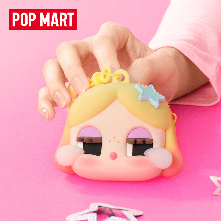 POP MART CRYBABY SHINY Collection Crybaby Doll Earphone Case Gold, Brown Merch