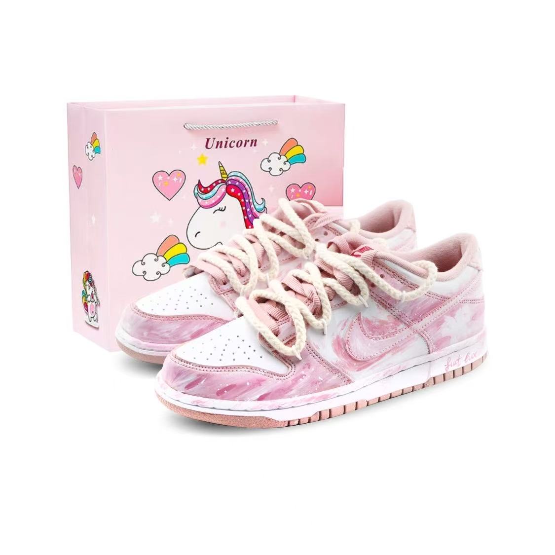 Nike Dunk Low Top 'Unicorn Dream Gift Bag' [Customized]