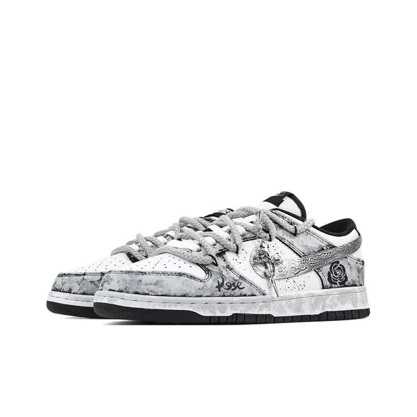 Nike Dunk Low Top 'Silver Bloom' [Customized]