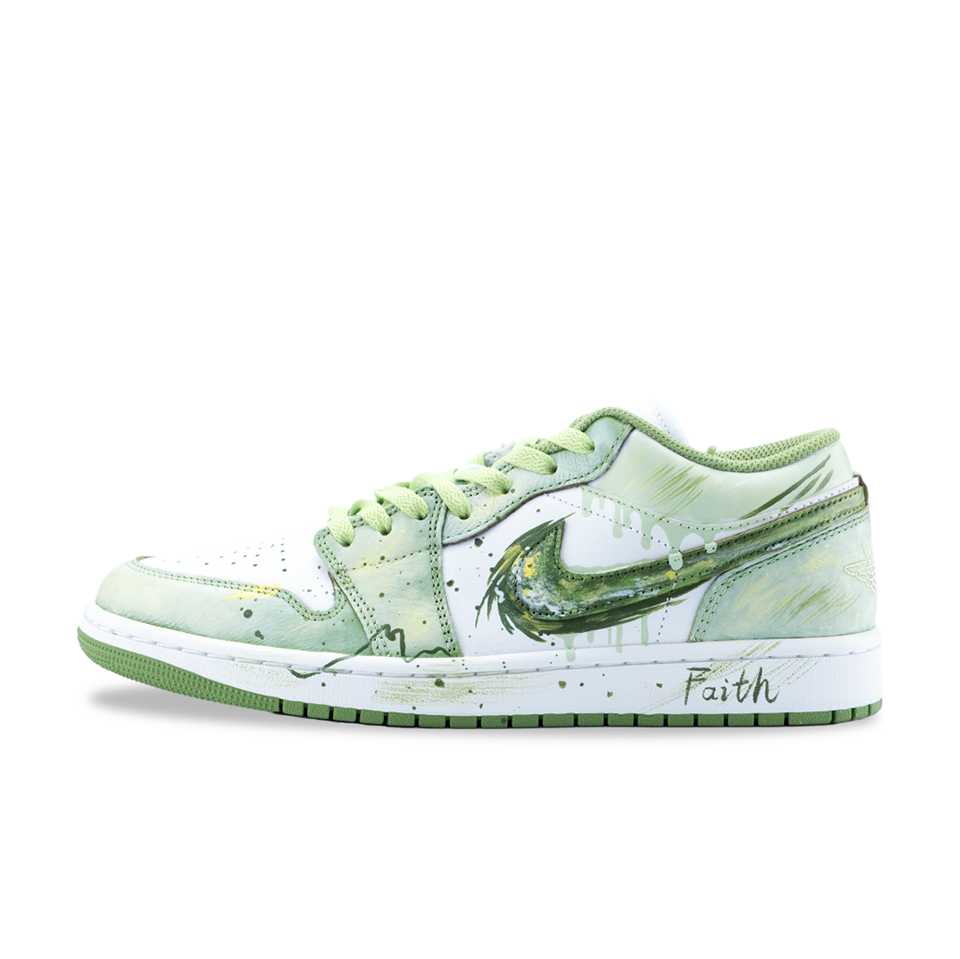 Jordan Air Jordan 1 'Green Splash' [Customized] Main image