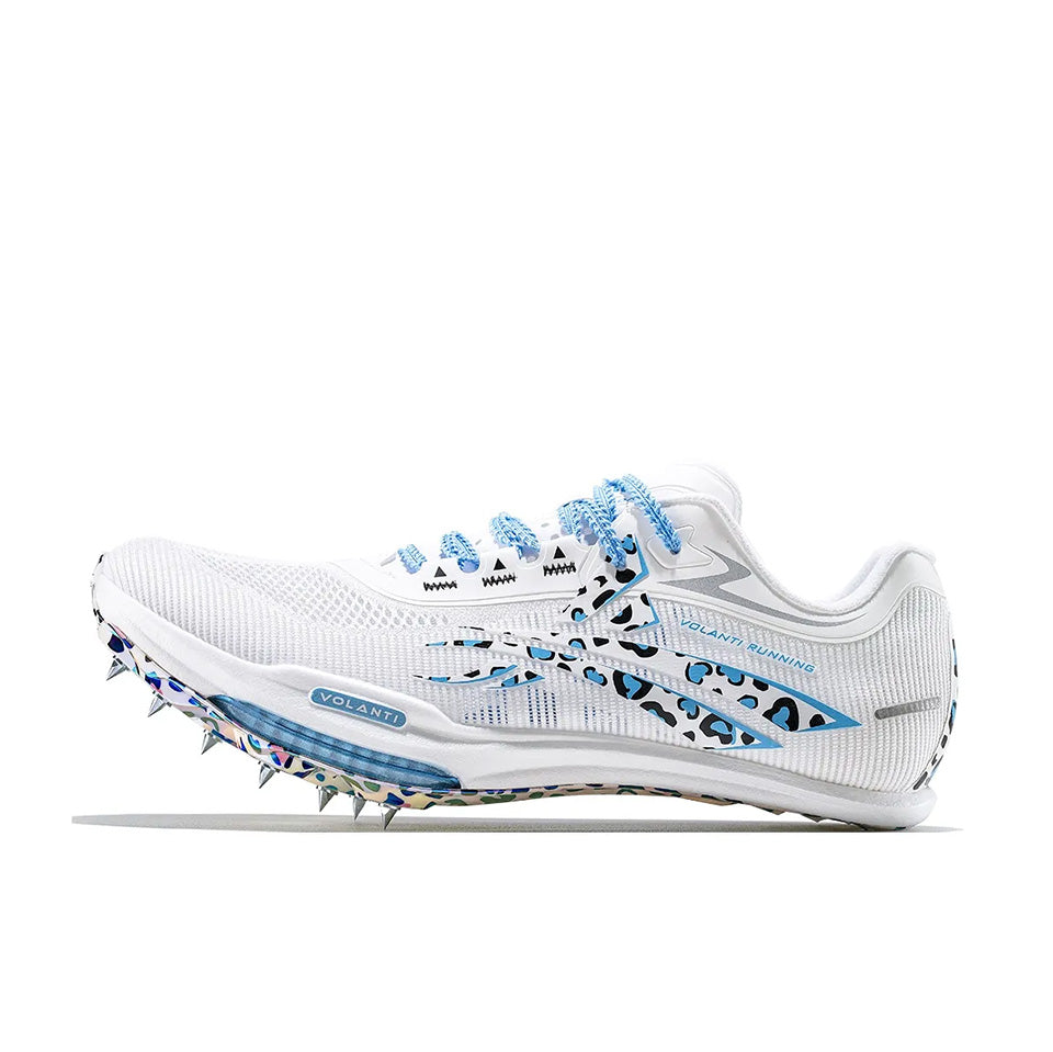 Volanti Rocket Air Cushion Spike Shoes 'Leopard Blue Diamond' Main image