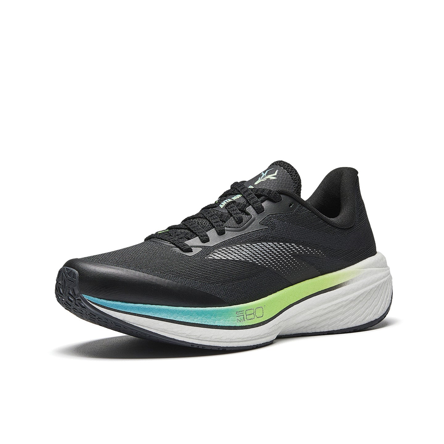 Anta Zone 2 Heart Rate 90 'Black Green Silver' | Running Shoes Secondary image