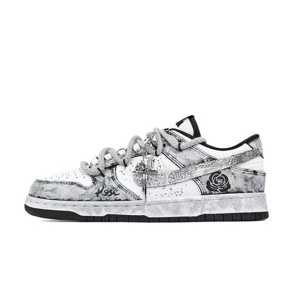 Nike Dunk Low Top 'Silver Bloom' [Customized]