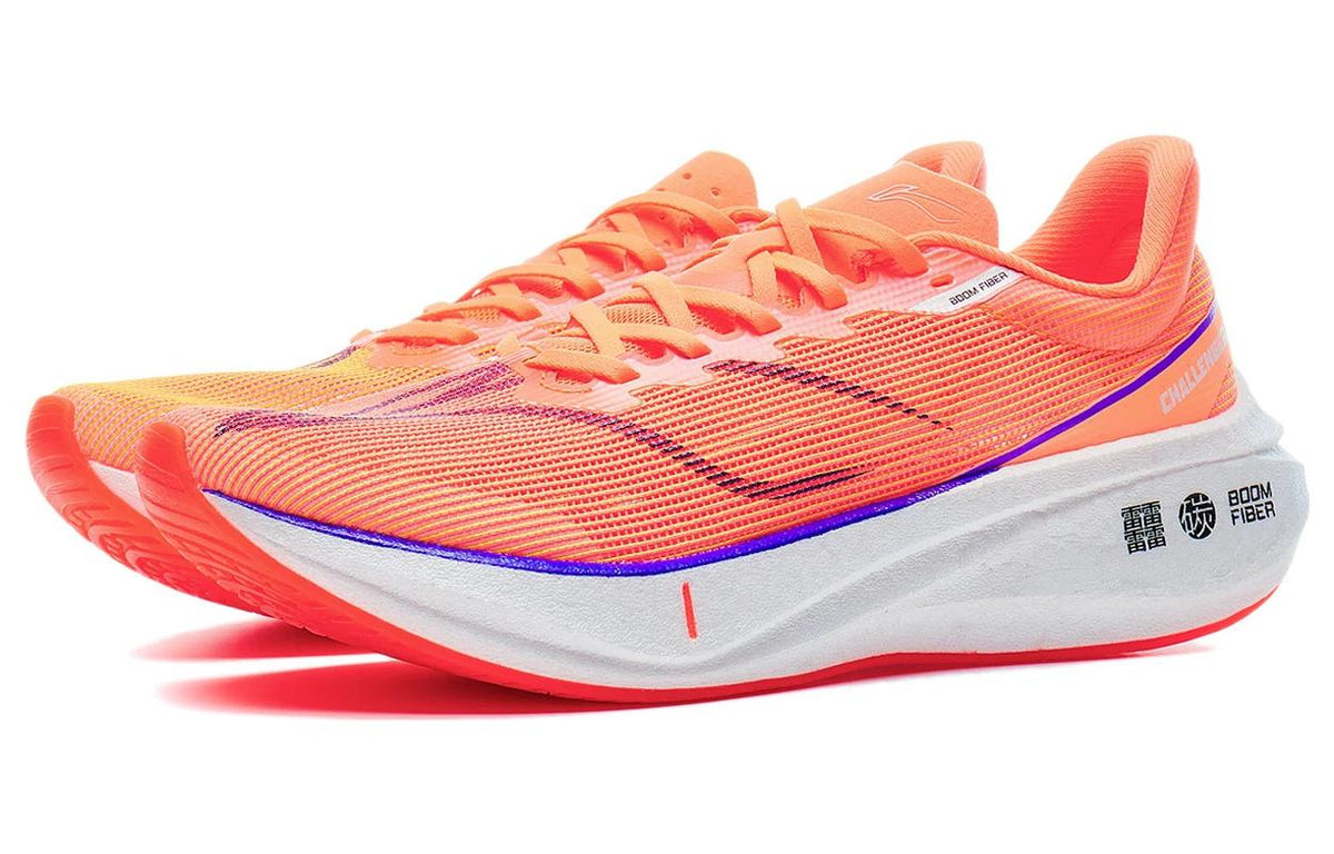LiNing Feidian 3 Challenger 「Women」'Standard White Fluorescent Pink' | Running Shoes