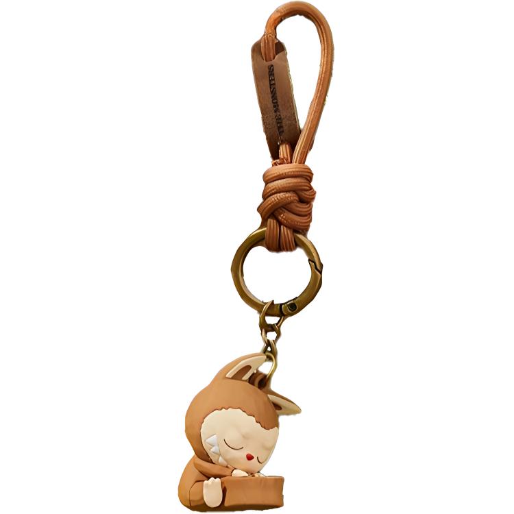 POP MART Labubu Wood Workshop Collection Keychain