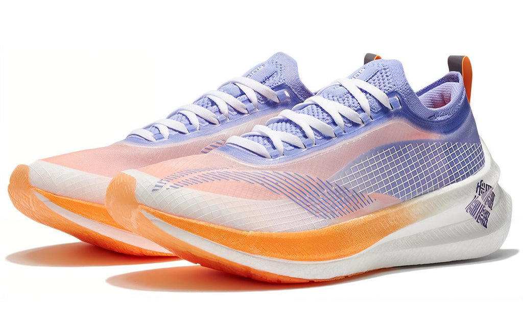 LINING Feidian 2 Elite 「Women」'Standard White Neon Hydrangea Blue Purple' | Running Shoes