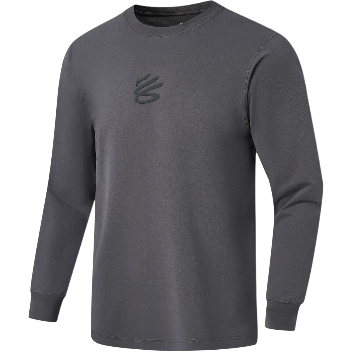 Li Ning Curry China Collection T Shirts Men's Meteorite Gray Crew Neck Moderate Main image