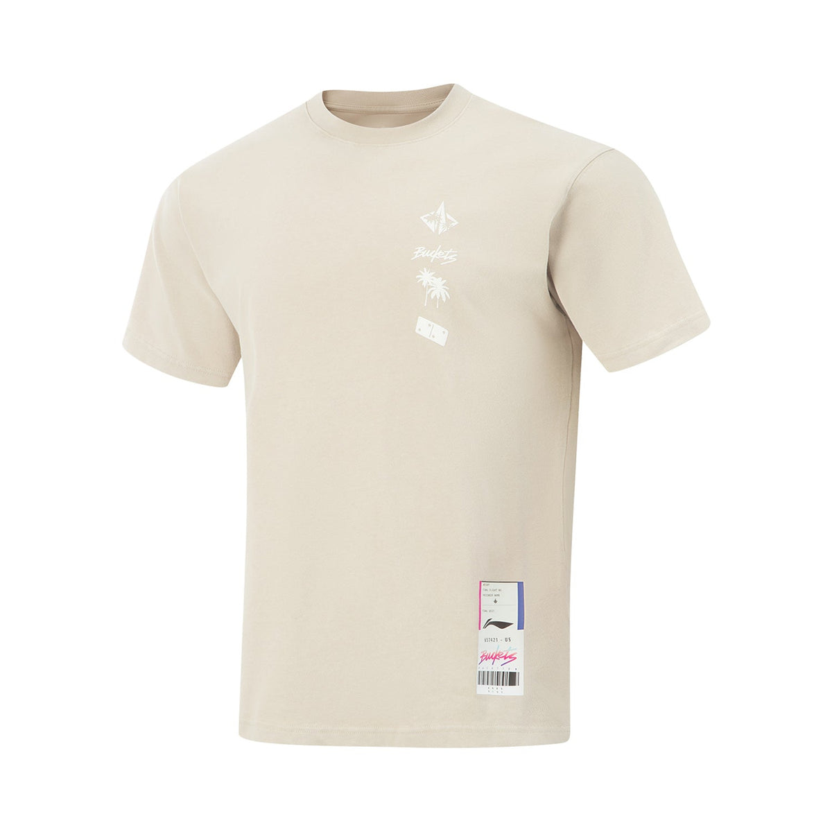 LiNing Jimmy Butler T-shirt 'Seashore Gray' Main image
