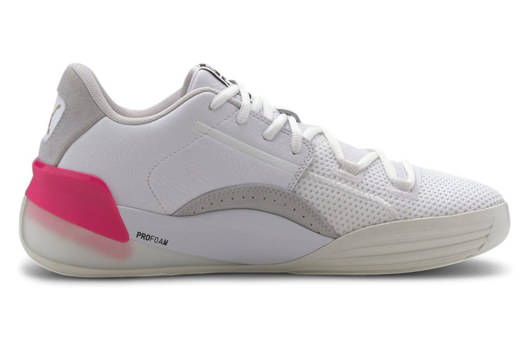 PUMA Clyde Hardwood White Pink Secondary image