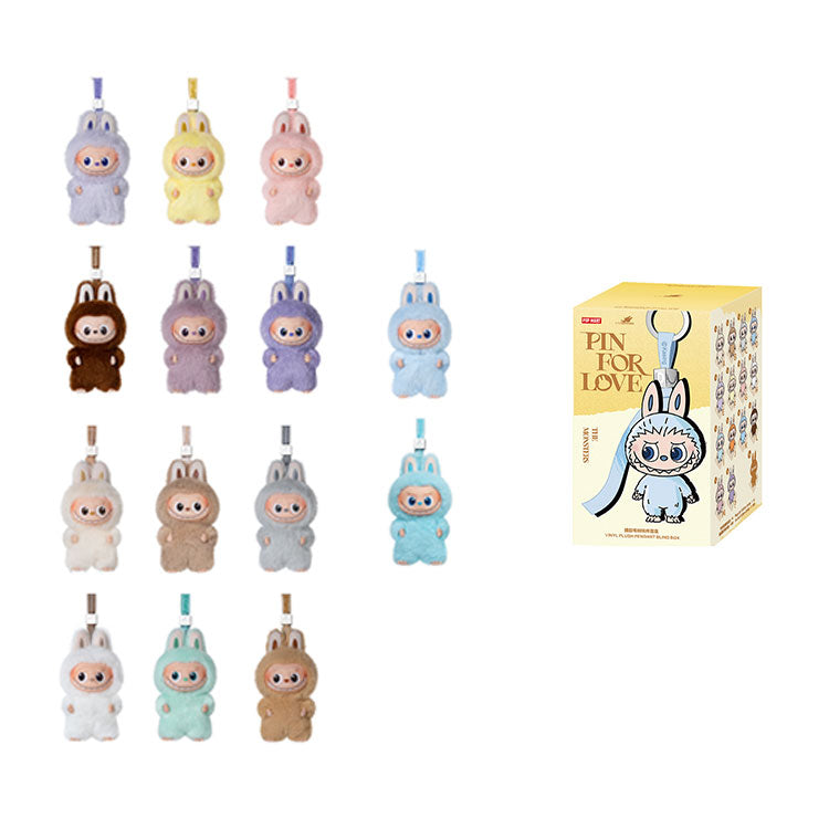 POP MART THE MONSTERS Labubu Pin for Love Series-VinylPlush Pendant Blind Box Main image