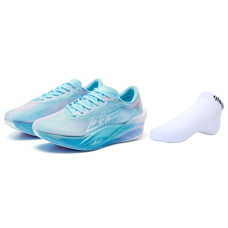 QIAODAN Feiying PB5.0 'Cirrus Blue Cherry Blossom Pink' | Running Shoes Secondary image
