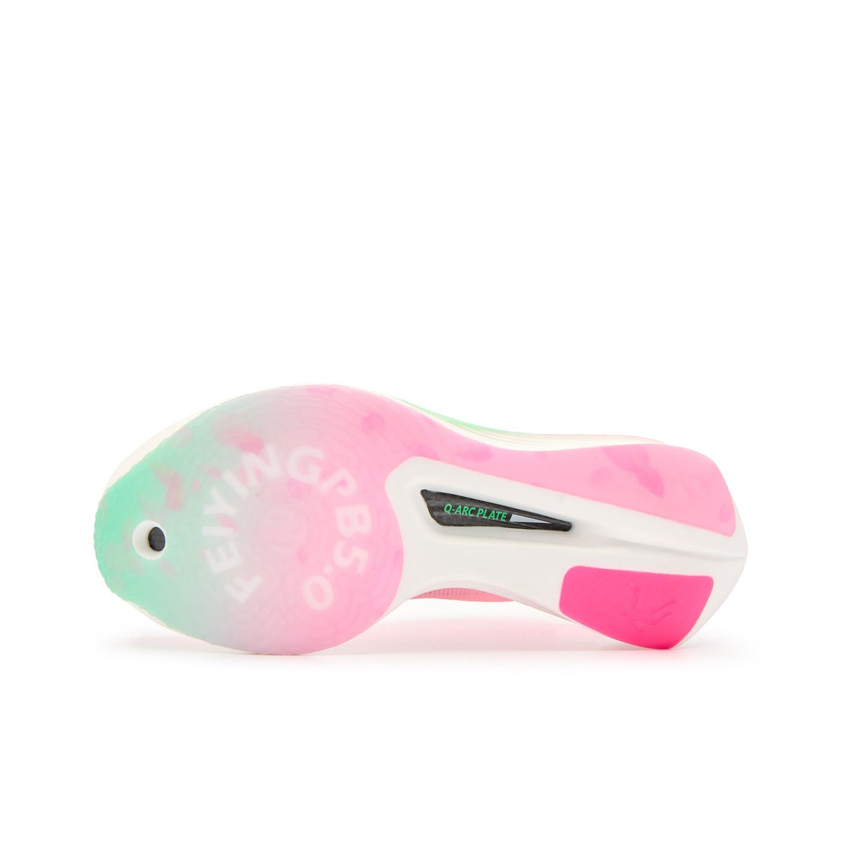 QIAODAN Feiying PB5.0 'Cherry Blossom Pink Aurora Green'「Women」 | Running Shoes