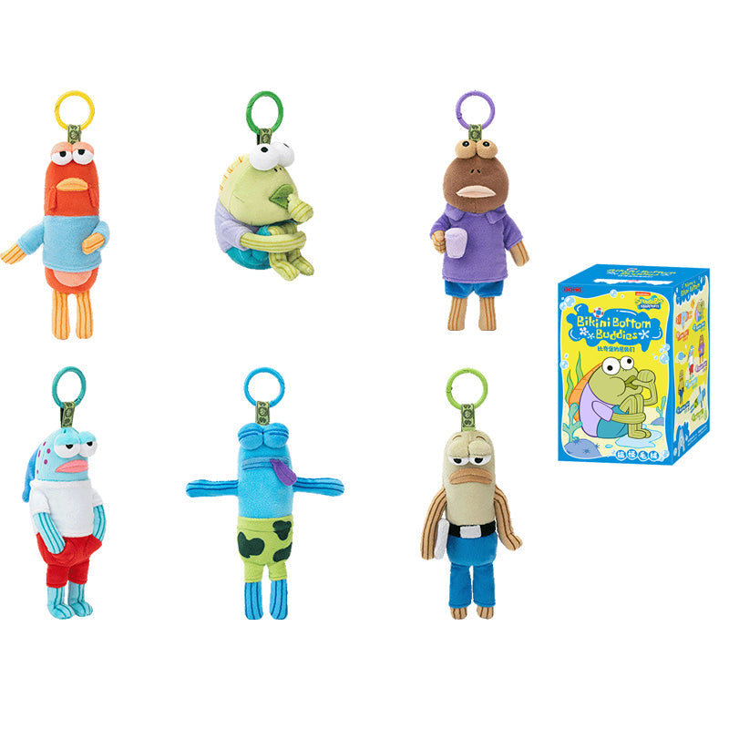 POP MART SpongeBob Squarepants Bikini Bottom Buddies Whimsical Sardine Brothers Plush Main image