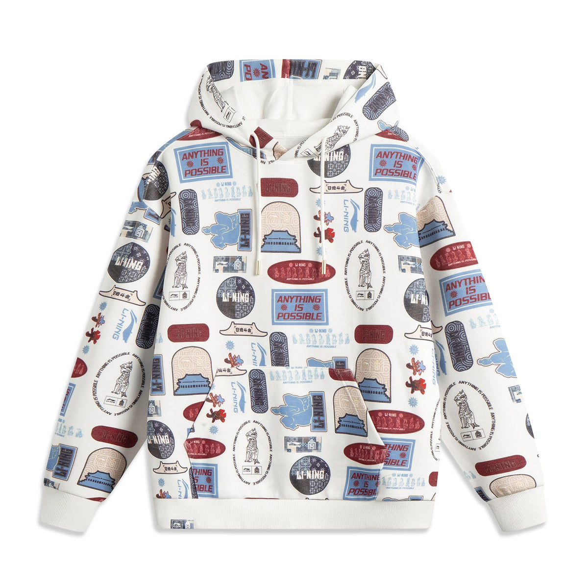 LiNing x Forbidden City Rijin Doujin Collection Sweatshirt Unisex 'White'