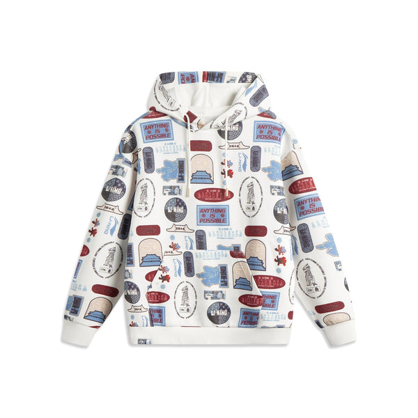 LiNing x Forbidden City Rijin Doujin Collection Sweatshirt Unisex 'White'