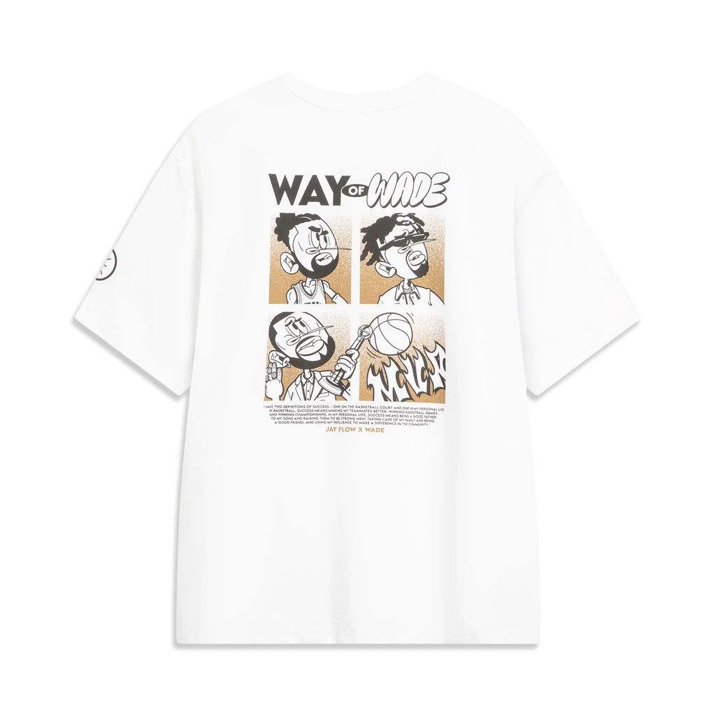 LiNing Way of Wade x Jay Flow T-Shirt 'White'