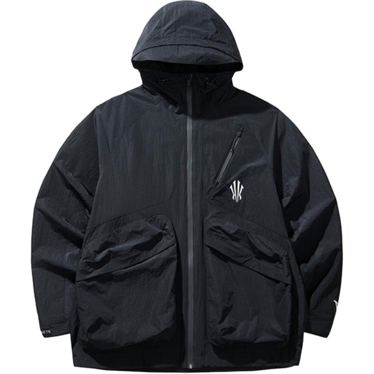 Anta Kai Jackets Coats 'Basic Black' Secondary image