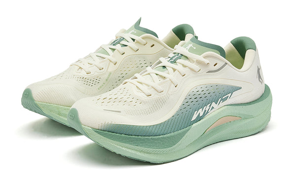 QIAODAN Wind-Running 2.0 'Ivory Jade Green'「Women」 | Running Shoes