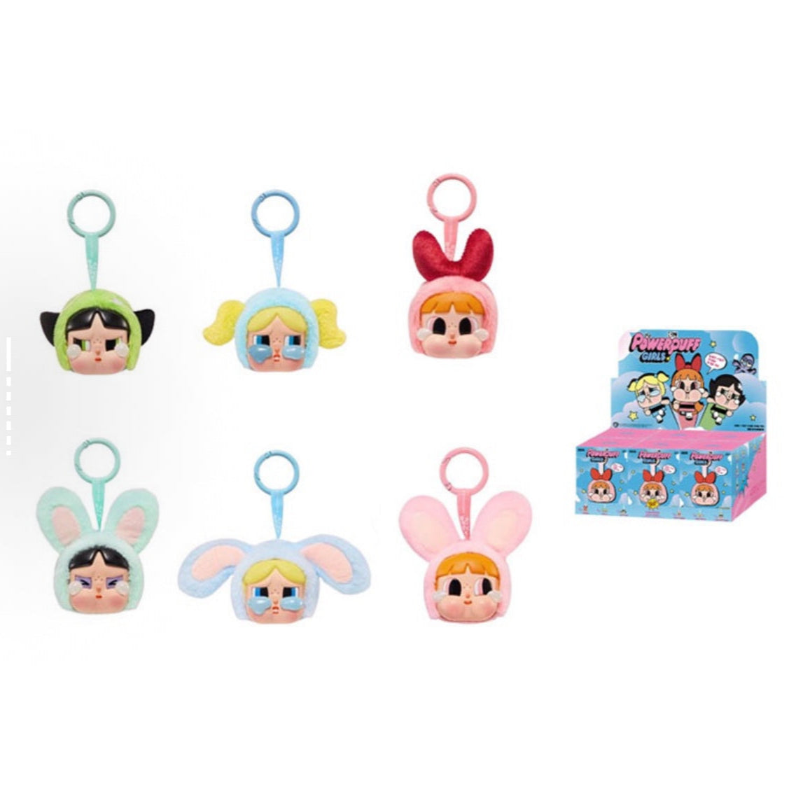 POP MART CRYBABY × The Powerpuff Girls Collection, Plush Rubber Face Mystery Boxes